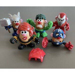 Marvel Avengers Mr Potato Head Mini Mixable Super Heroes Lot Of 5 Toys